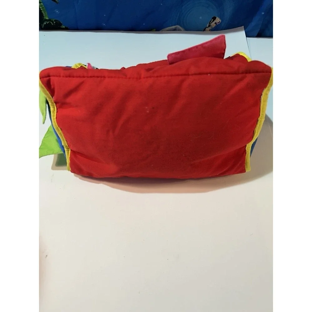 Vintage IKEA Soft Toy Barn Carrying Bag with Plush Animals Cow Pig Set Retired